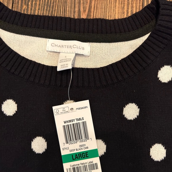 Charter Club Women’s Sweater Size Large - Picture 2 of 8